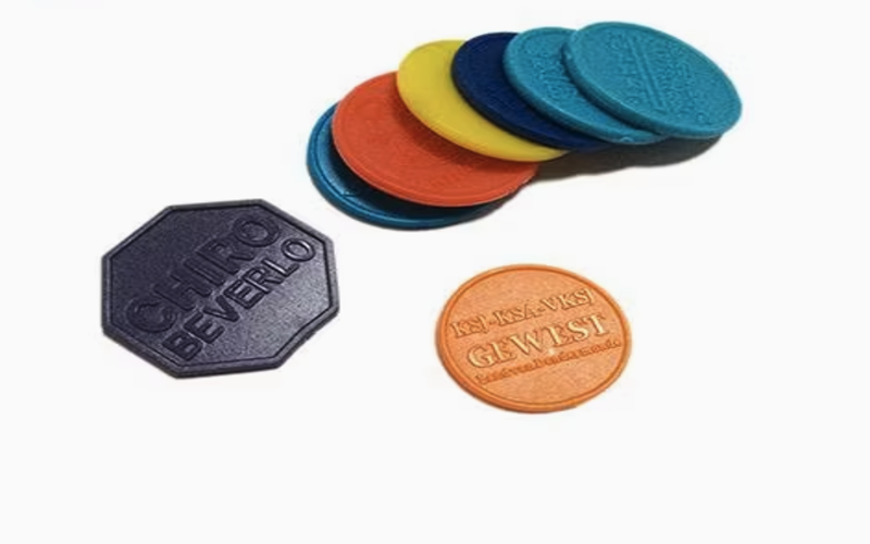 Multi-Color Plastic Game Token Coin Printing Logo